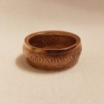 Great Britain Penny Coin Ring