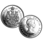 Canadian Silver Half Dollar Coin Ring