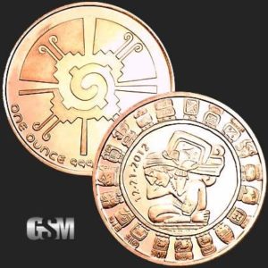 Mayan Calendar Coin Pendant