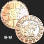 Mayan Calendar Coin Ring