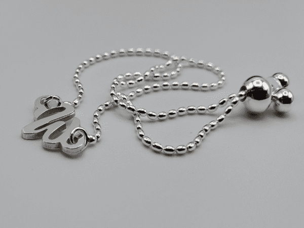 Sterling Silver Initial Bracelet - Creating Anything