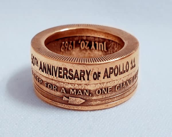 Apollo 11 50th Anniversary Coin Ring - Creating Anything