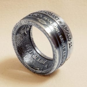 Apollo 11 50th Anniversary Coin Ring