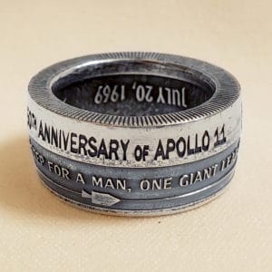 Apollo 11 50th Anniversary Coin Ring