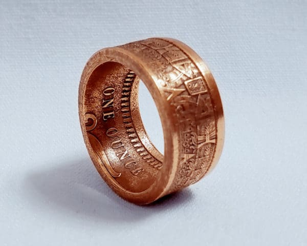 Replica Aztec Coin Ring - Creating Anything