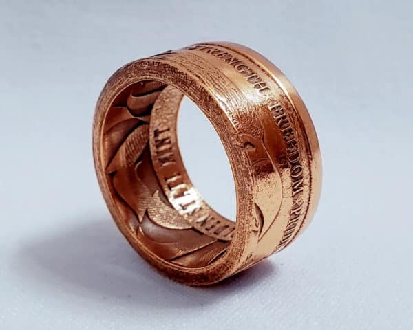 Bald Eagle Coin Ring - Creating Anything