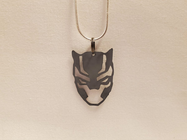 Black Panther Silver Pendant - Creating Anything
