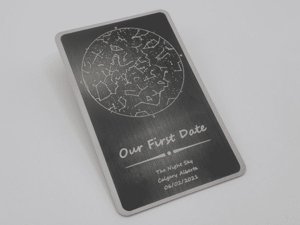 Personalized First Date Map Plaque