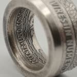 Bitcoin Silver Coin Ring