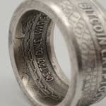 Bitcoin Silver Coin Ring