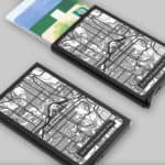Custom Metal Map Wallet