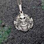 Alien UFO Necklace | Sterling Silver Extraterrestrial Pendant | Area 51 Charm | Minimalist Jewelry Gift For Men & Women