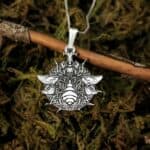 Egyptian Beetle Necklace, Silver Scarab Pendant, Khepri Pendant, Ancient Egyptian Amulet, Dainty Gift For Women, Men’s Jewelry