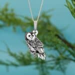 Spirit Animal Owl Necklace | Minimalist Bird Pendant | Dainty Jewelry Gift | Mother’s Day Gift | Teachers Gift | Graduation Gift