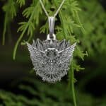 American Eagle Necklace | Men’s Jewelry Winged Hawk | Minimalist Bird Pendant | Masculine Predator Prey Chain