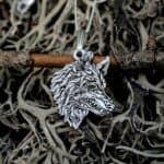 Silver Wolf Necklace | Werewolf Pendant Charm | Animal Lover Jewelry | Handmade Minimalist Gift For Men & Women