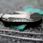 UFO Necklace | Sterling Silver Alien Pendant | UAP Engraved Charm | Space Lover Minimalist Jewelry Gift For Men & Women
