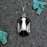 UFO Necklace | Sterling Silver Alien Pendant | UAP Engraved Charm | Space Lover Minimalist Jewelry Gift For Men & Women
