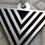 Minimalist Triangle Necklace, Geometric Line Art Necklace, Everyday Dainty Jewelry, Pendant Layering Necklace, Minimalist Boho Necklace