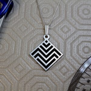 Silver Geometric Necklace, Hexagonal Necklace, Everyday Dainty Jewelry, Pendant Layering Necklace, Minimalist Boho Necklace