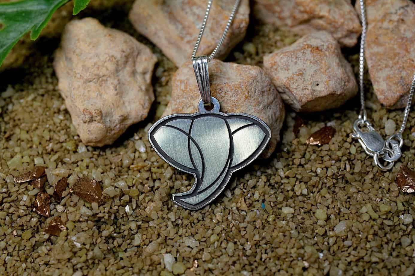 Minimalist Silver Elephant Necklace – Minimalist Origami Elephant Animal Charm Necklace – Birthday Gift – Gift for Her – Summer Jewelry