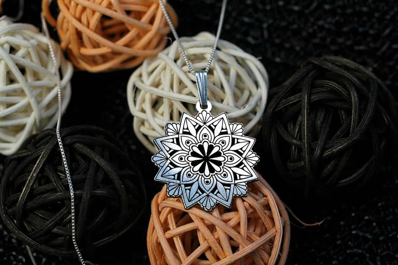 Minimalist Silver Flower Of Life Pendant, Flower Of Life Necklace, Sacred Geometry Pendant, Yoga Jewellery, Spiritual Jewelry, Flower Gift