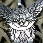 Fennec Fox Necklace • Cute Fox Gift • Zentangle Fox Jewelry • Necklace for Women • Best Friend Gift • Gifts for Mom • Mother Daughter Gift